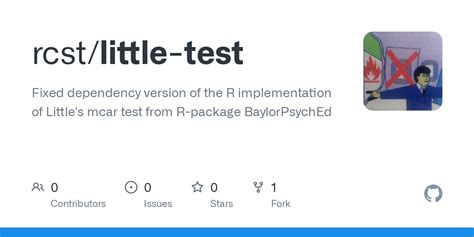 little's mcar test in r package|Carry out Little's test of MCAR .